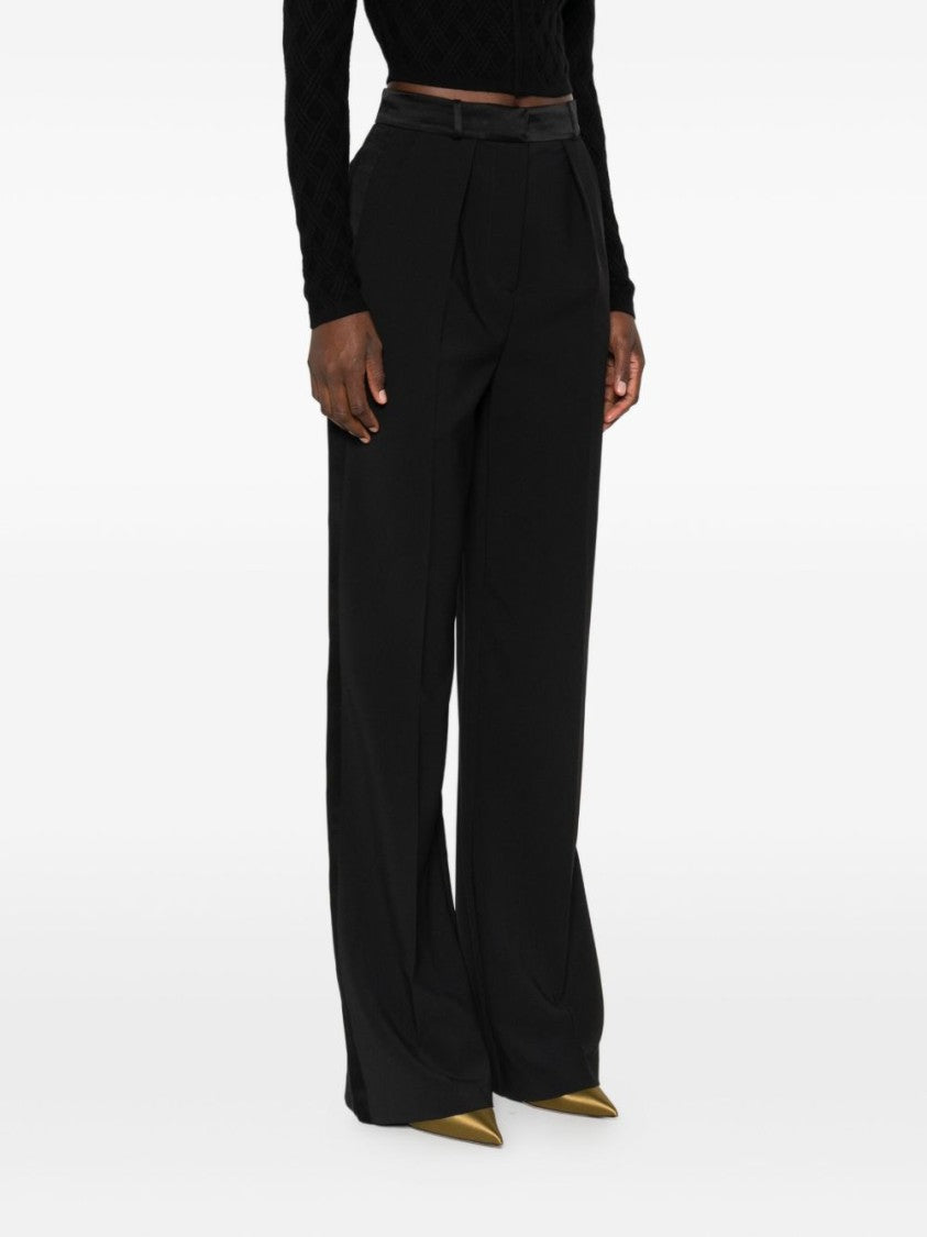 Elisabetta Franchi High-Waisted Wide-Leg Trousers