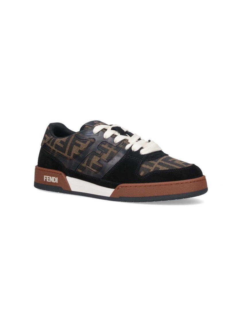 Fendi Low-Top "Match" Sneakers – Black