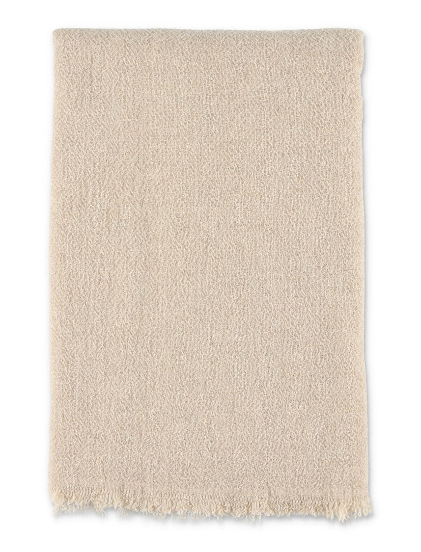 The Frankie Shop Solnak Lightweight Wool Scarf - Sand