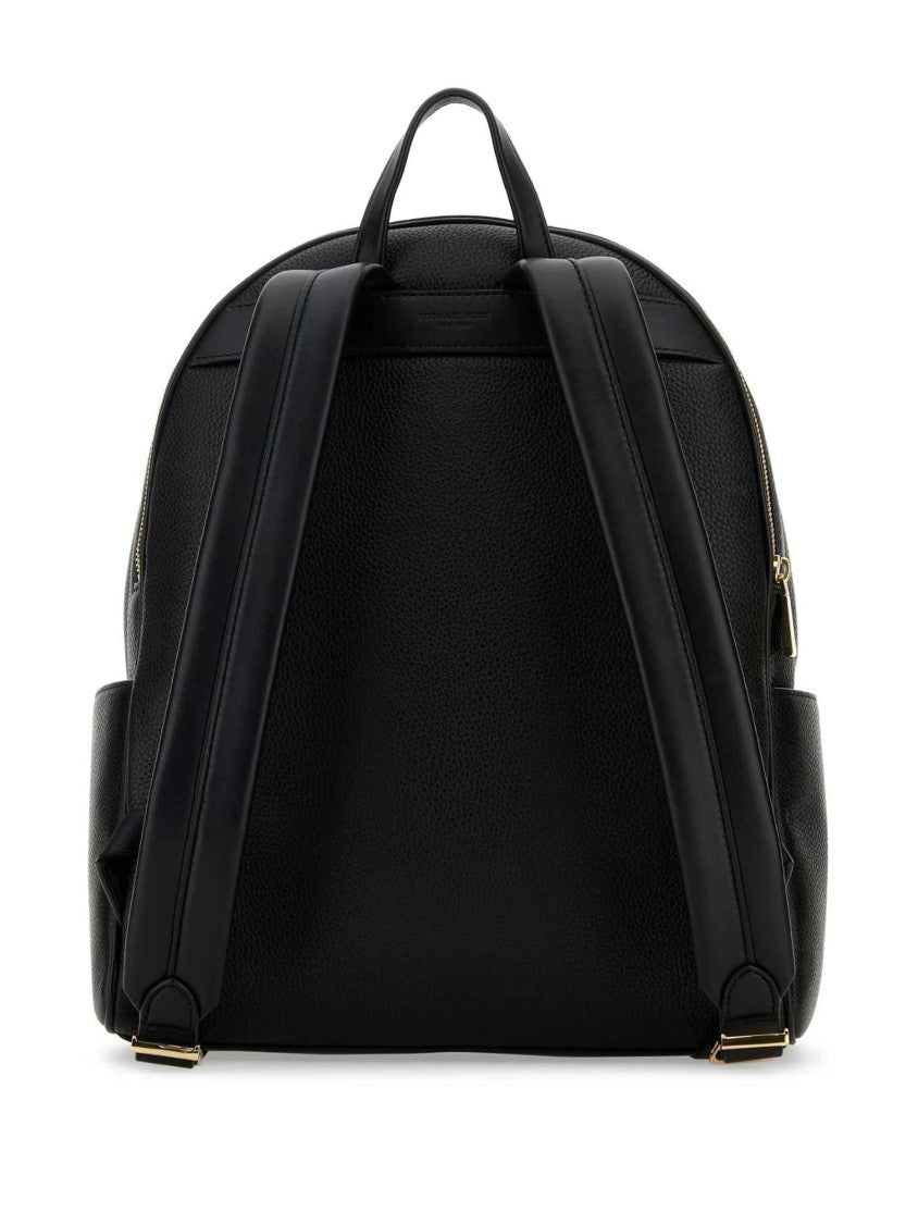 Michael Kors Textured Leather Backpack With Gold Accents