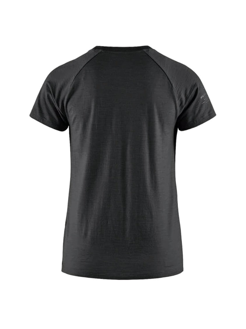 Klattermusen Fitted Black T-Shirt With Round Neckline