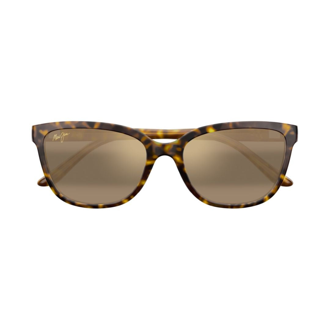 Maui Jim Tortoiseshell Honi Slim-Arm Square Sunglasses