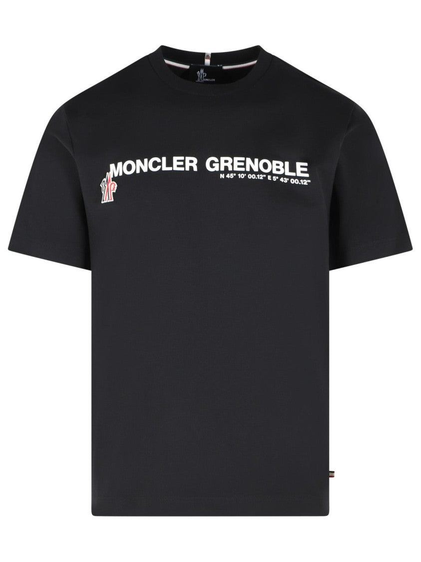 Moncler Grenoble Black Stretch Cotton T-Shirt