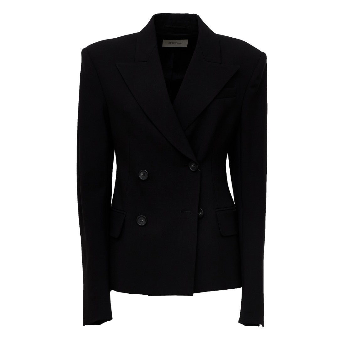 Sportmax Fresia Bielastica Double-Breasted Wool Blazer