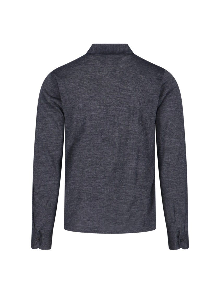 Zanone Virgin Wool Polo – Grey