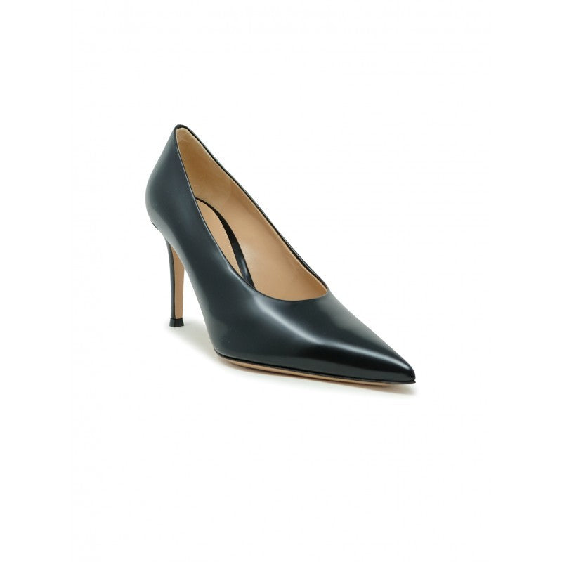 Gianvito Rossi Toknero Black Leather Pumps