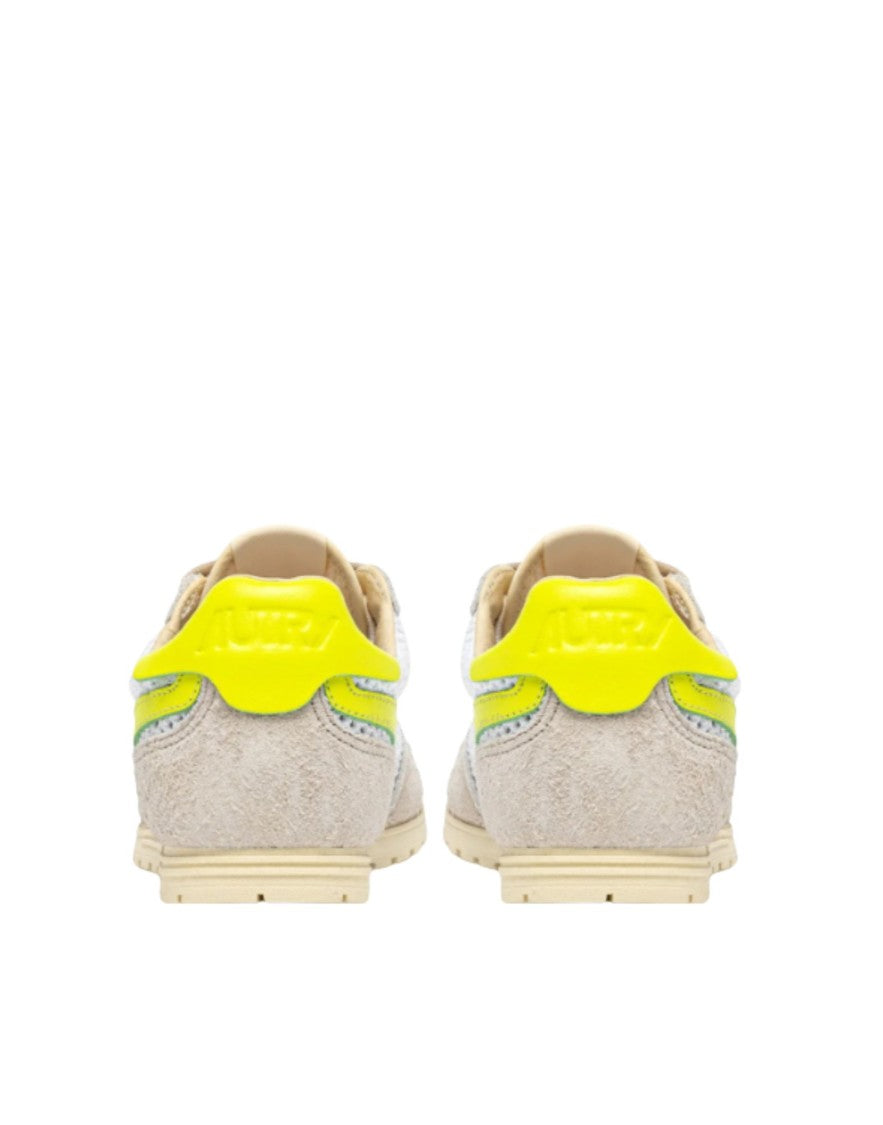 Autry Autry Windspin Women’S Sneakers In Mesh And Leather White Sand And Evening Primrose Wslw Kd02 Windspin Low