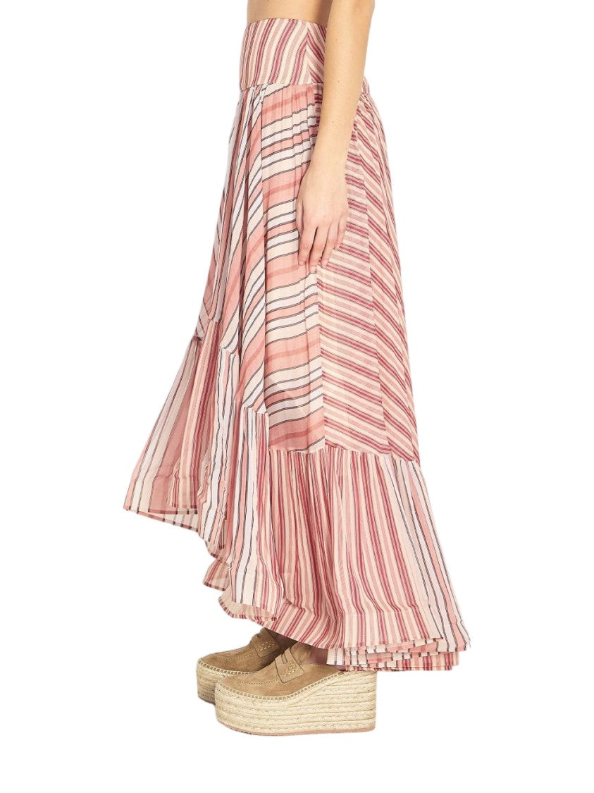 Zimmermann Hem Flared Skirt With Layered Design