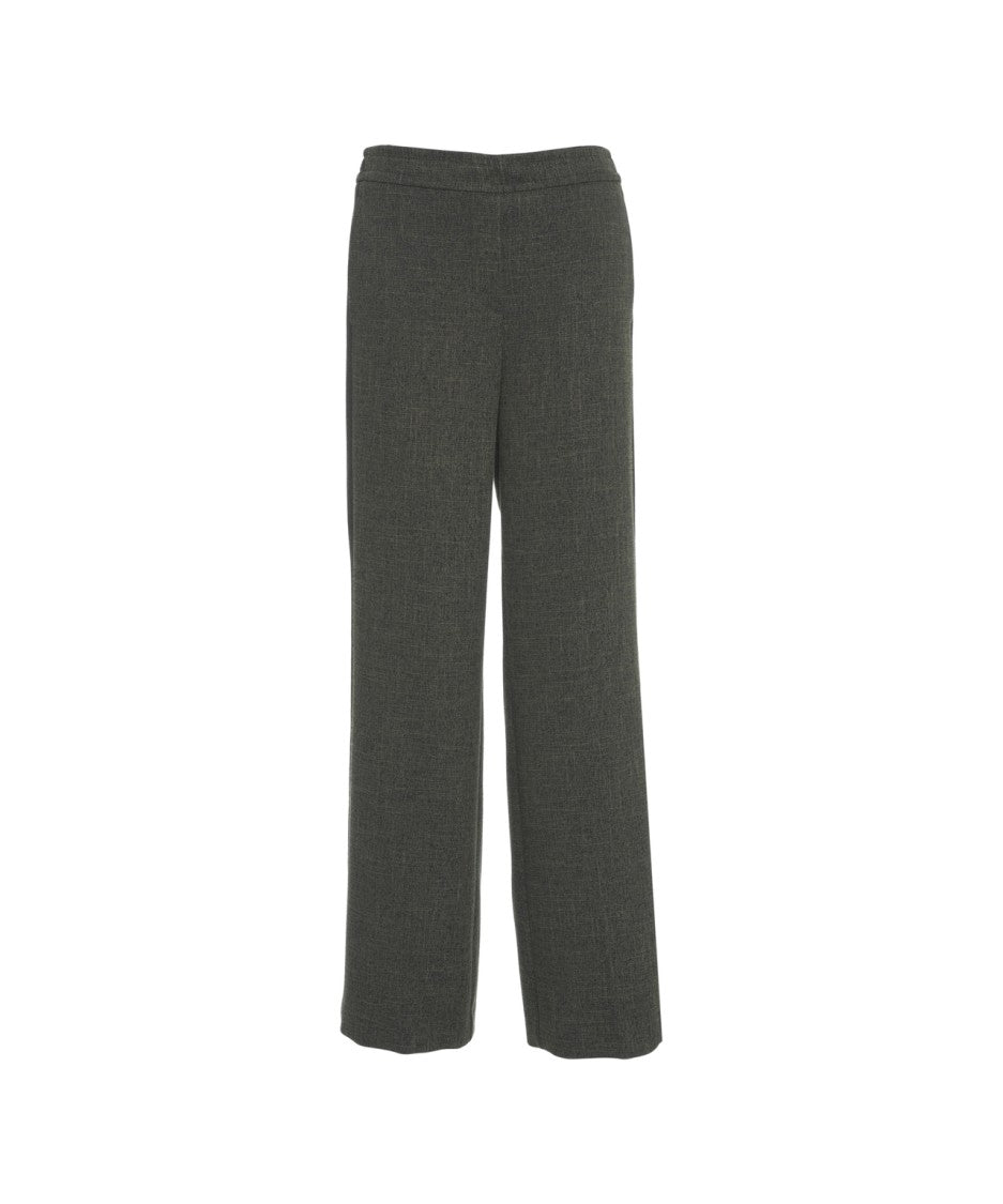Kaos Straight Leg Trousers With Mid-Rise Waistband
