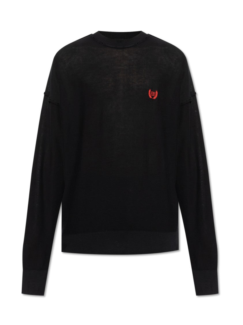 Balenciaga Bb Monogram Logo Oversize Sweater
