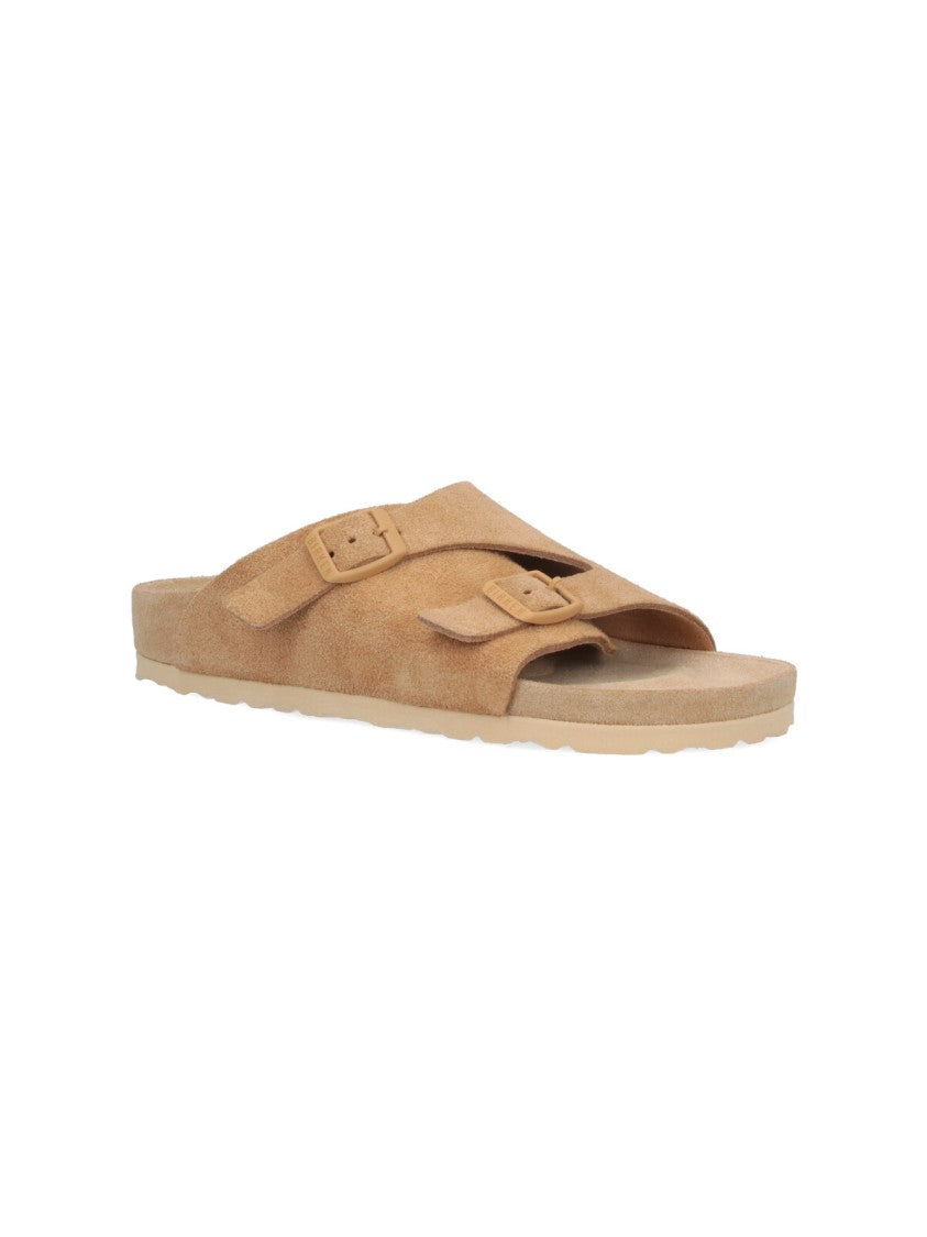 Birkenstock Zürich Sandals In Beige Suede