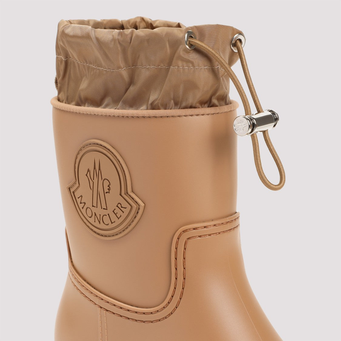 Moncler Kickstream Medium Beige Pvc Boots
