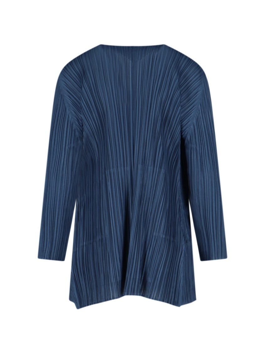 Pleats Please Pleated Design Jacket With Structured Silhouette