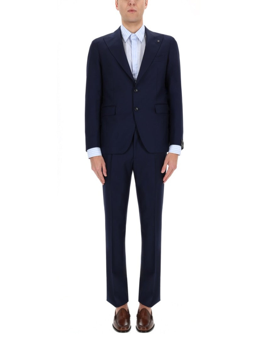 Tagliatore Virgin Wool Tailored Slim Suit