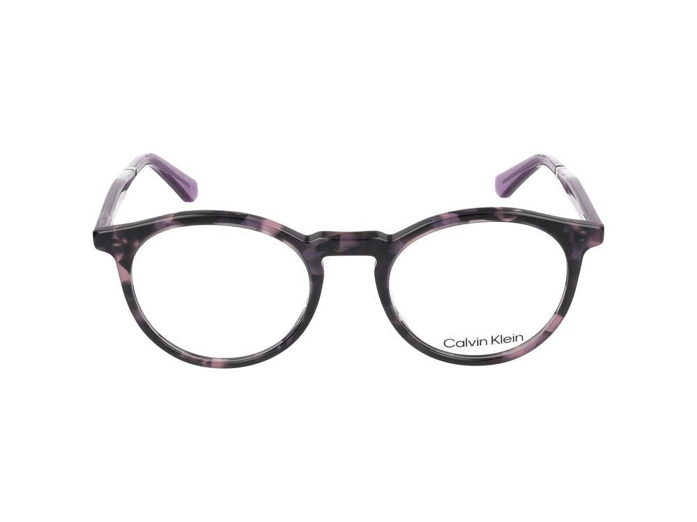 Calvin Klein Violet Havana Ck23515 Acetate Round Eyeglasses