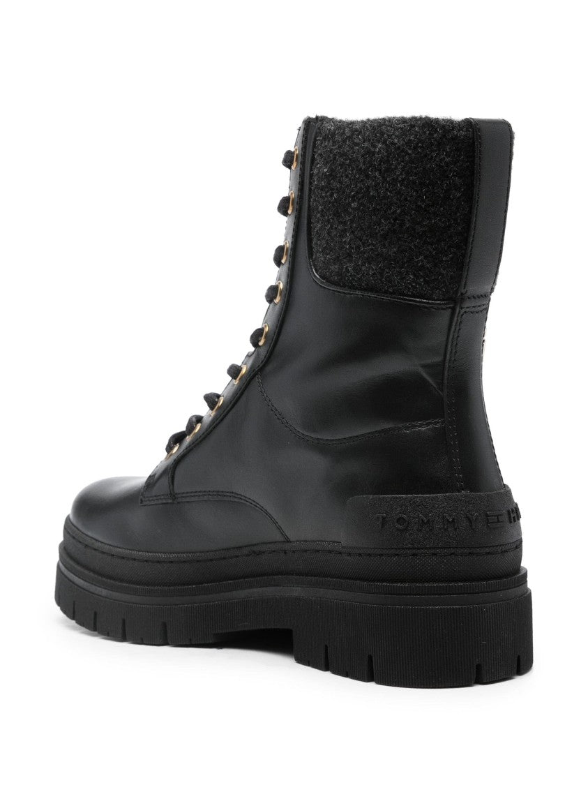 Tommy Hilfiger Feminine Felt Lace Up Bootie