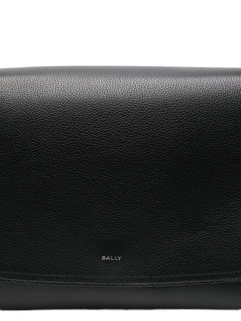 Bally Black Wallet With Adjustable Strap