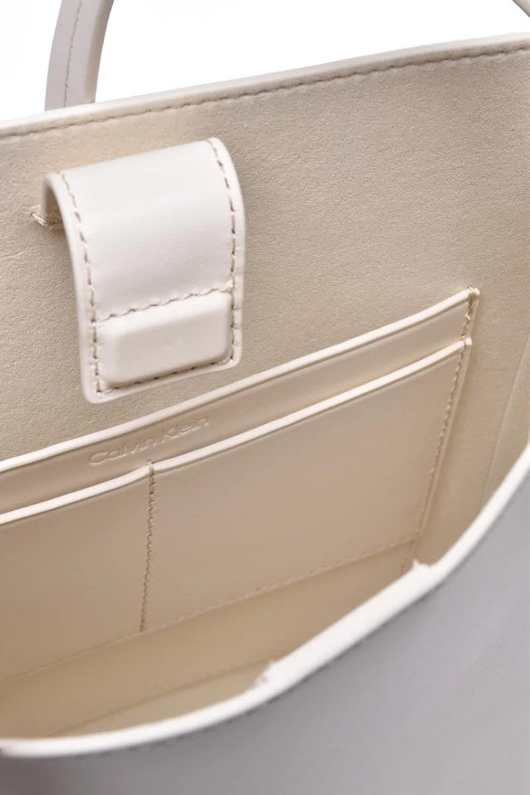 Calvin Klein Leather Crossbody Bag White