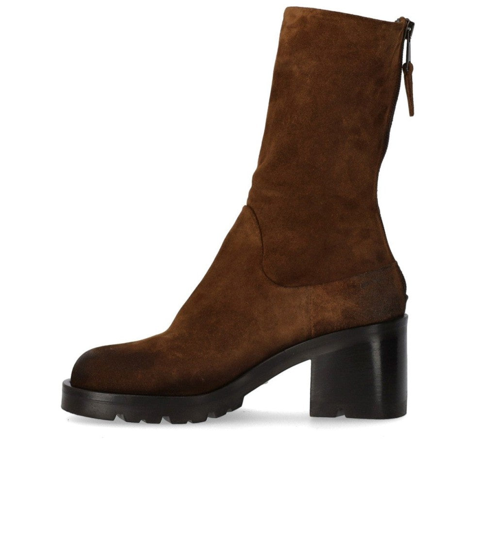 Strategia Life Brown Heeled Ankle Boot
