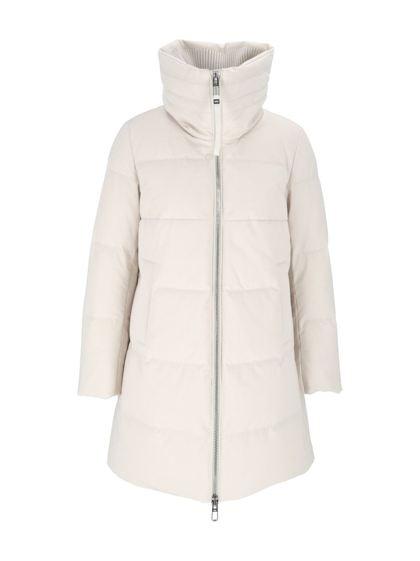Duno Structured High-Collar Padded Down Jacket