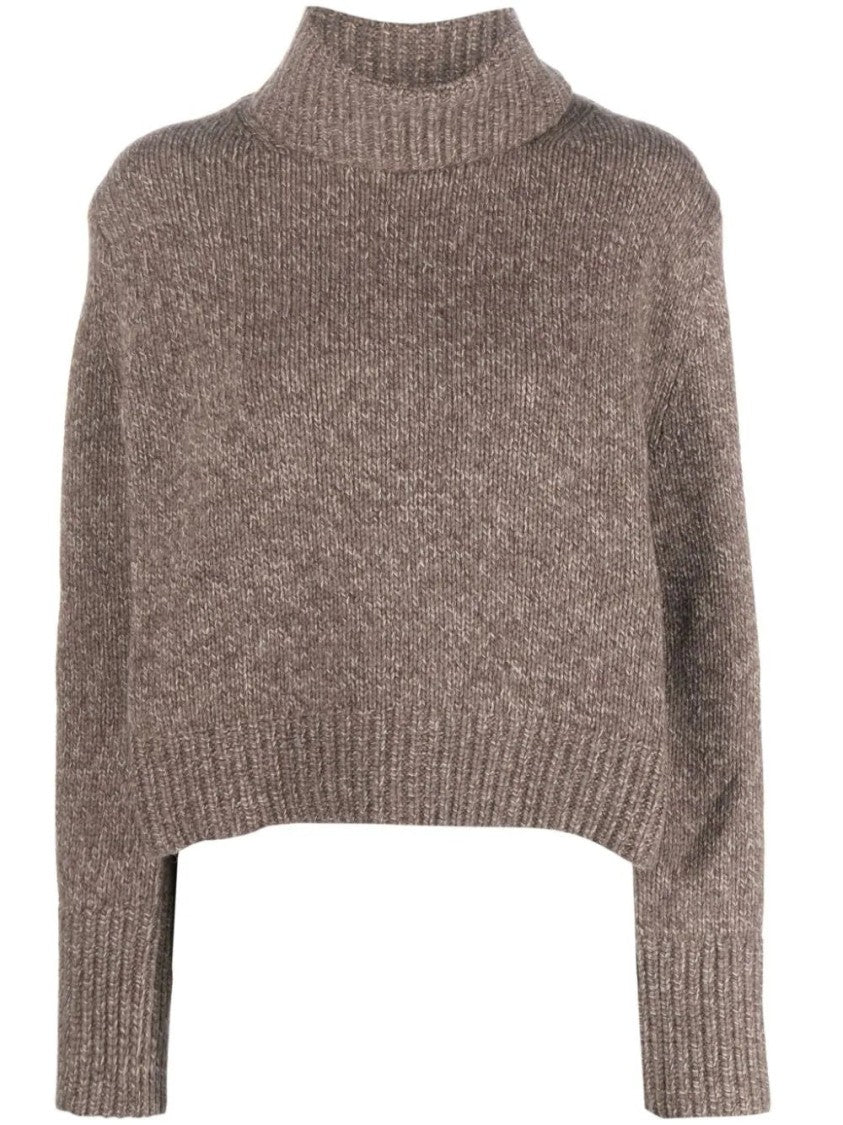 Polo Ralph Lauren Relaxed Fit Brown Pullover With High Neckline