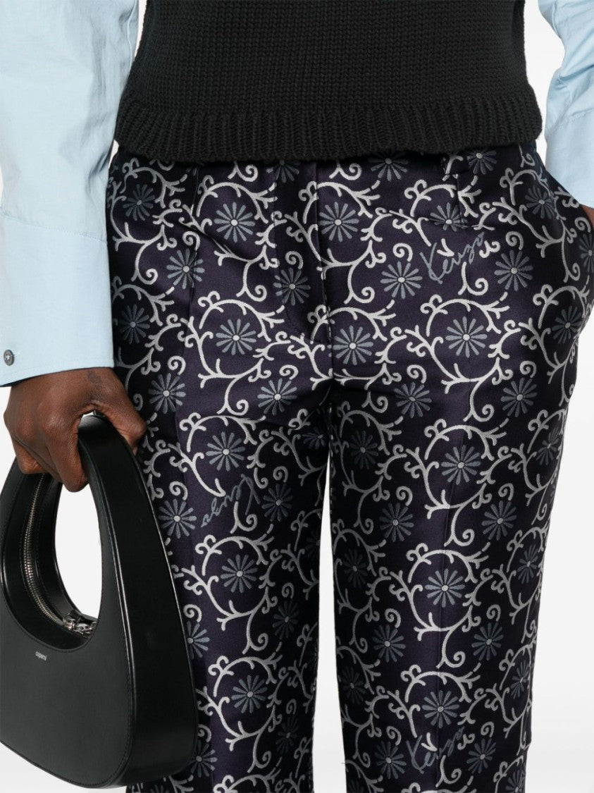 Kenzo Midnight Blue Cropped Trousers