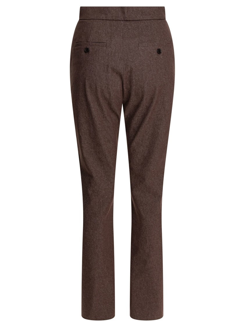 Max Mara Denim-Effect Cotton Trousers