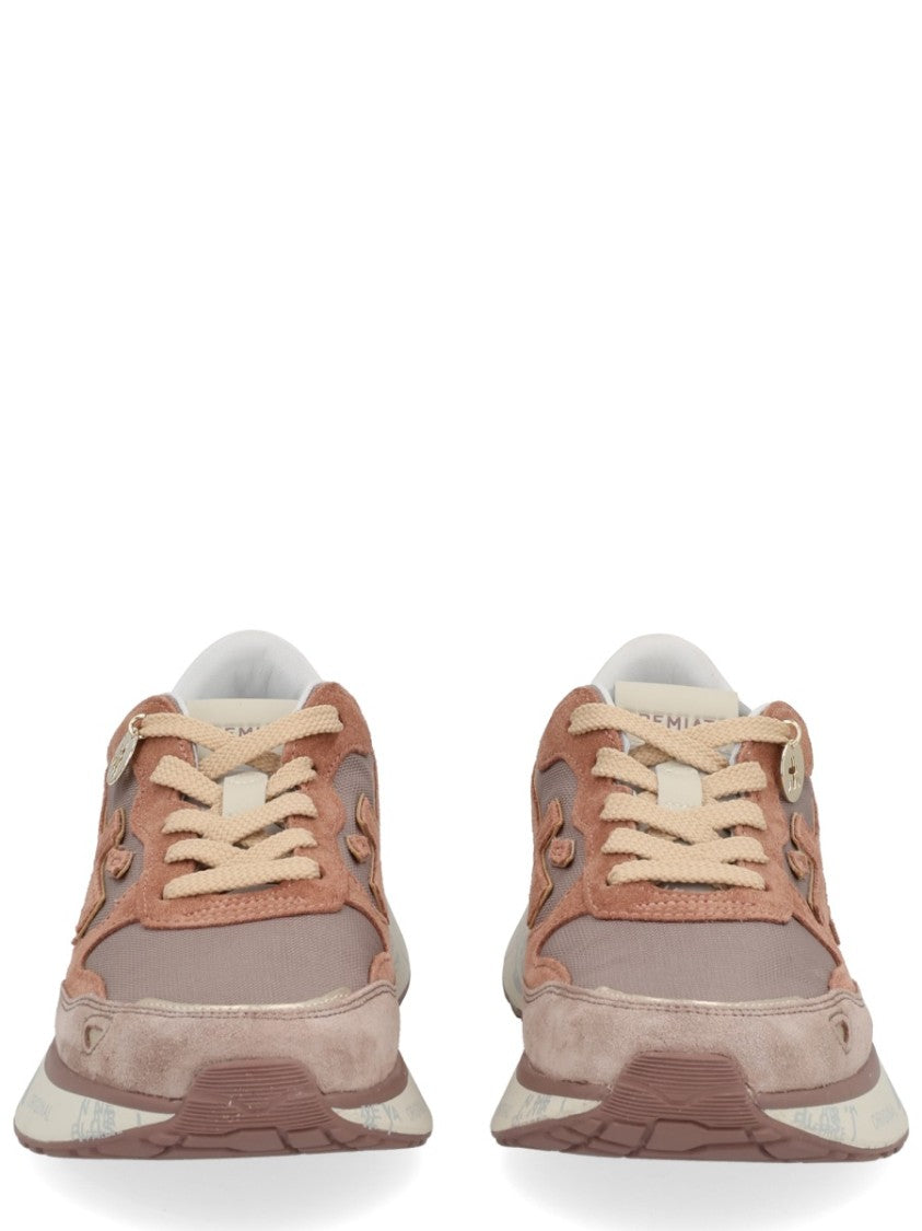 Premiata Layered Multicolour Sneakers With Metallic Accents