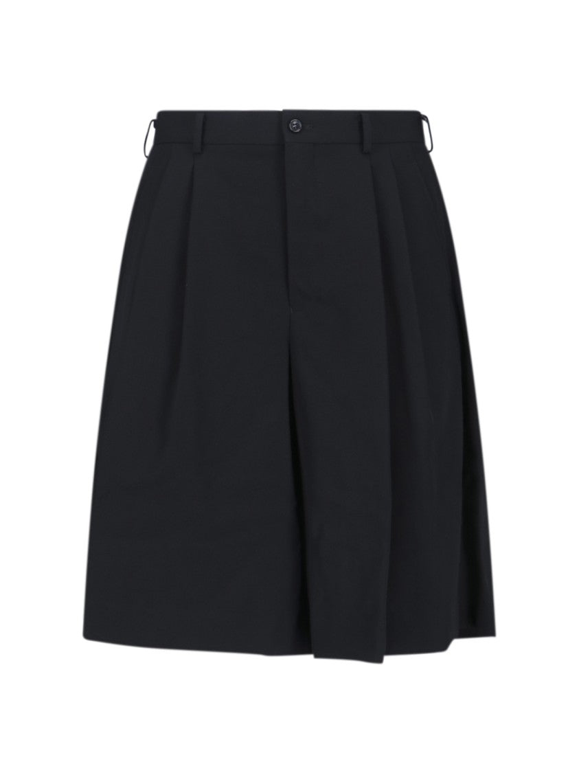 Comme Des Garçons Wool Shorts – Black