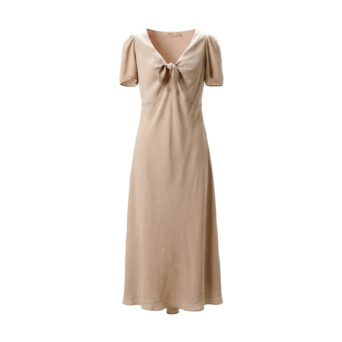 N°21 V Neck Bow Detail Day Dress