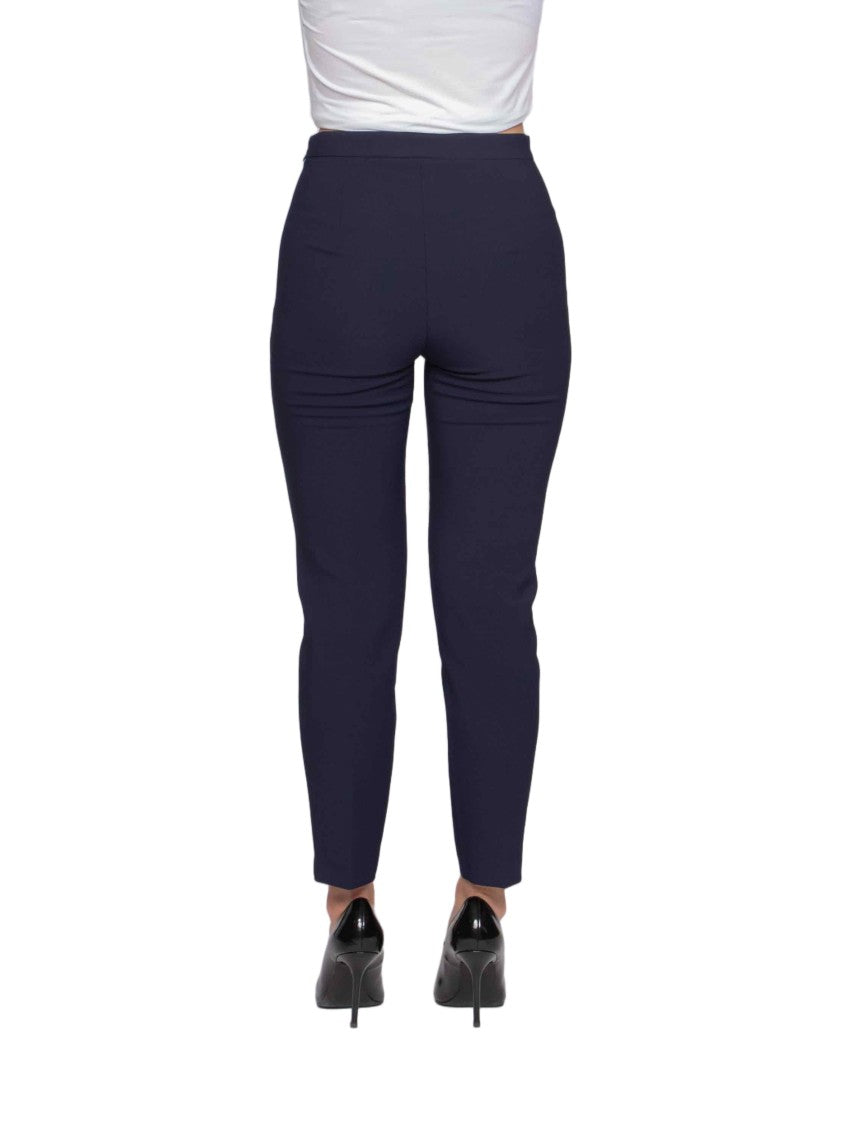 Elisabetta Franchi Tailored Cropped Pants With High Waist And Decorative Flap Pockets