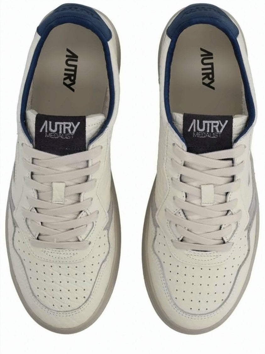 Autry Textured Leather Low-Top Sneakers