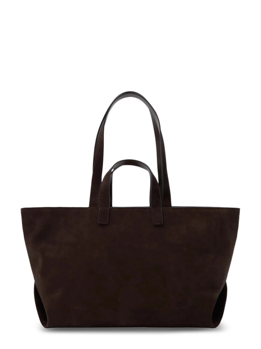 A.P.C. Structured Brown Leather Tote Bag