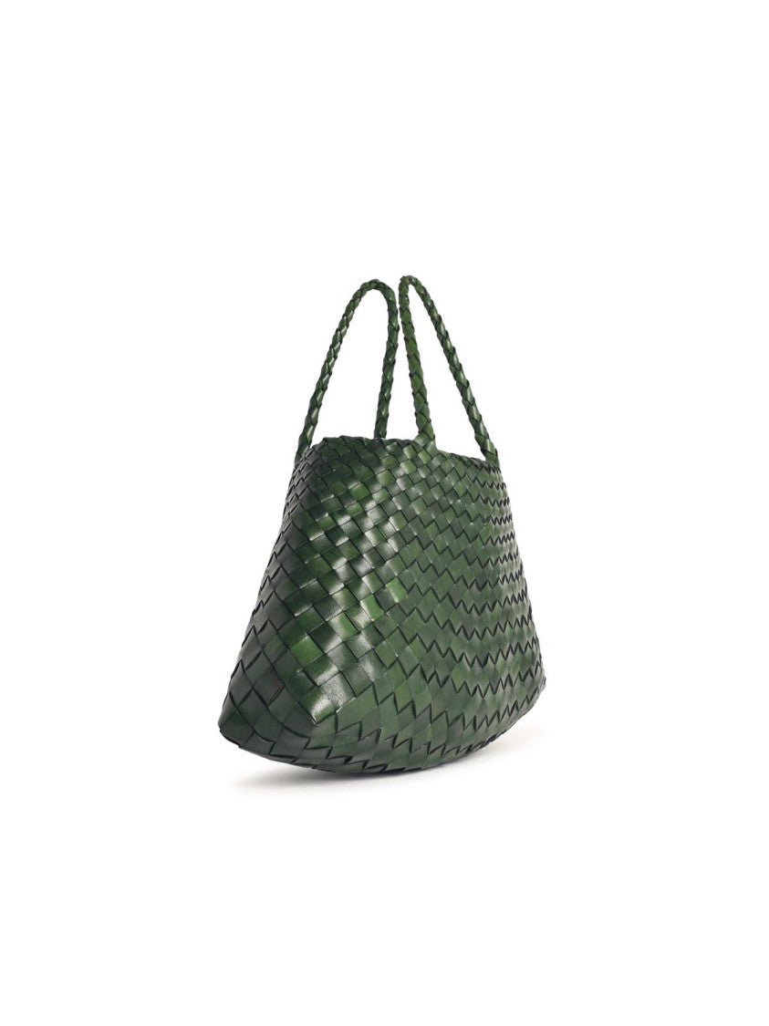 Dragon Diffusion Small 'Santa Croce' Leaf Green Leather Bag