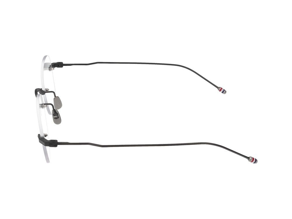 Thom Browne Titanium Frame Eyeglasses With Acetate Accent