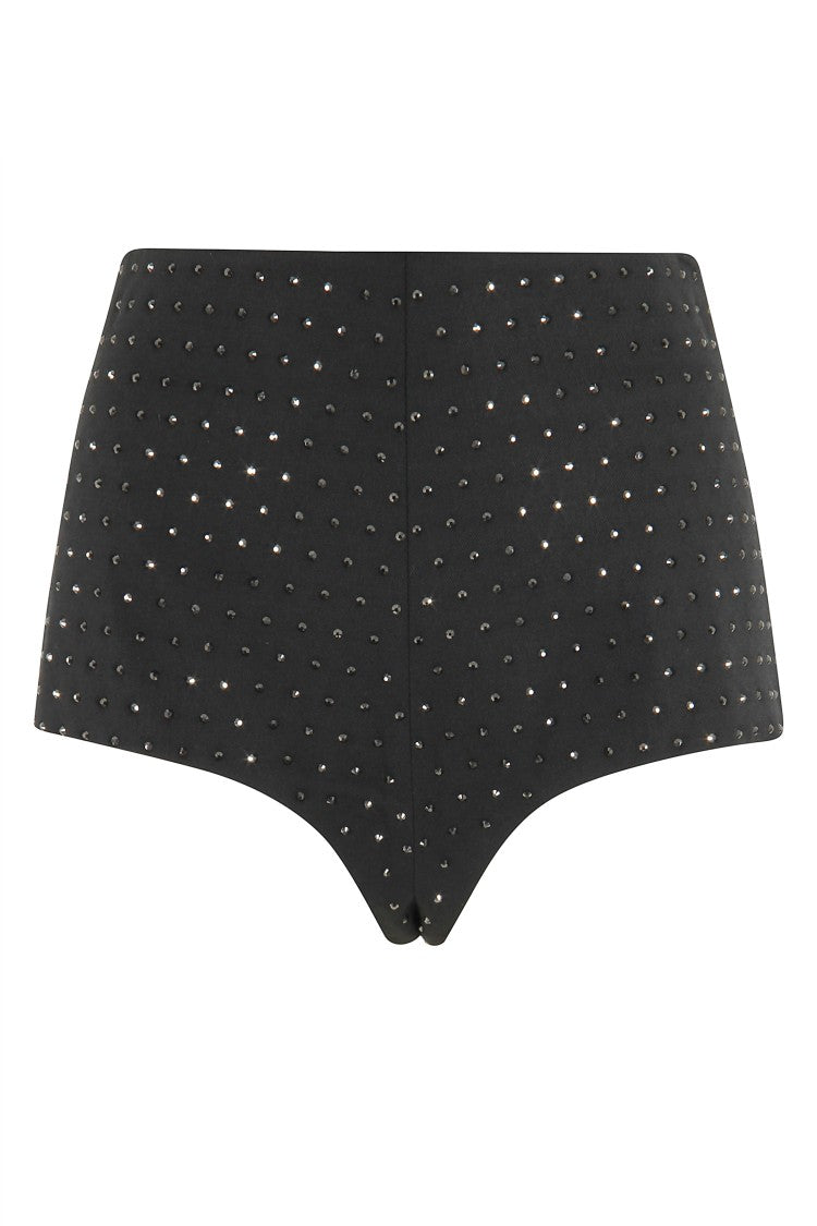 The Andamane Tailored Culottes With All-Over Rhinestone Detail