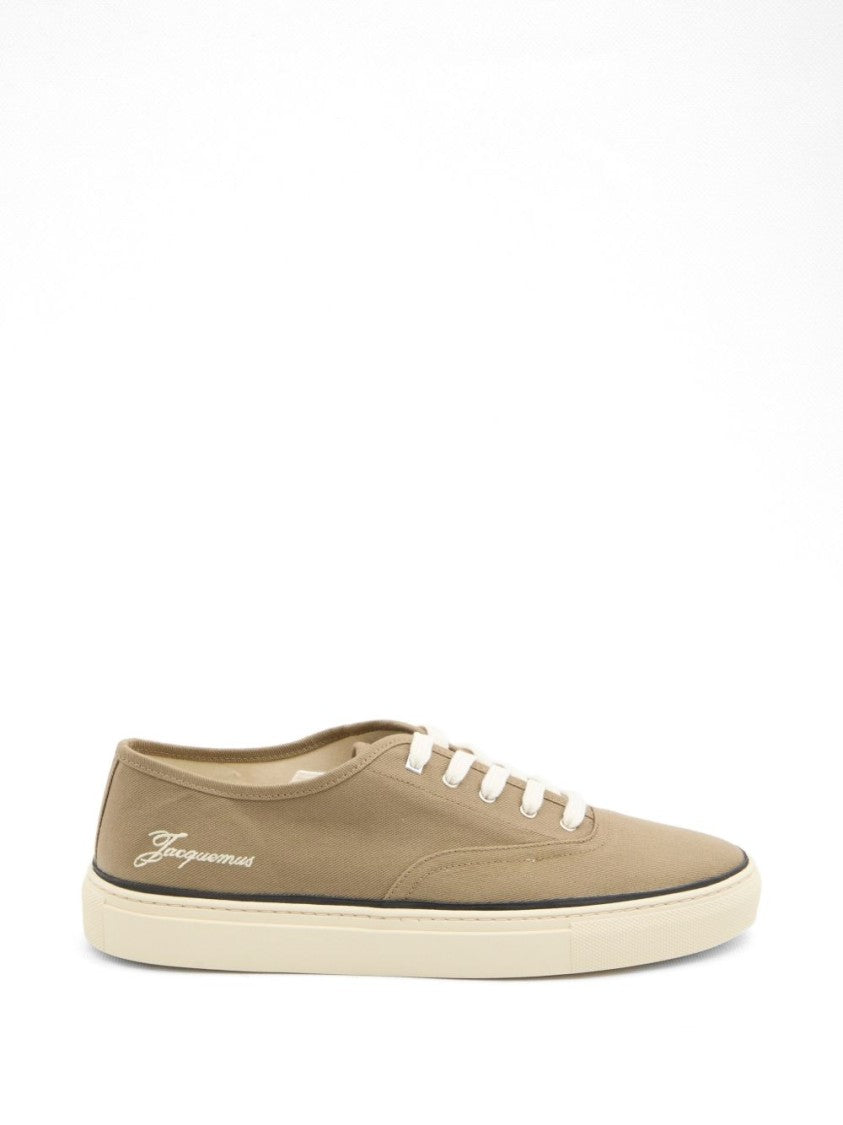 Jacquemus Cotton Low-Top Sneakers With Embroidered Logo
