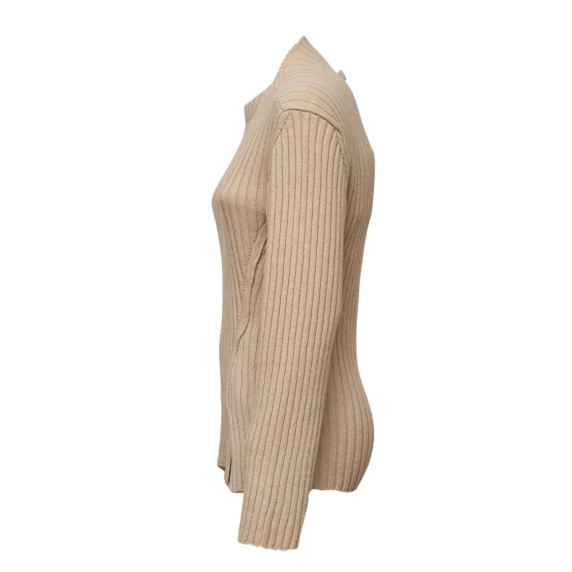 Victoria Beckham Vb Cashmere-Blend Ribbed Turtleneck Sweater