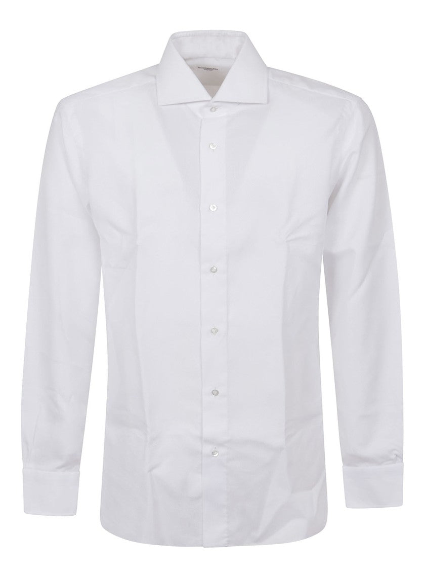 Buonamassa Timeless Tailored Blue Shirt With Pointed Collar