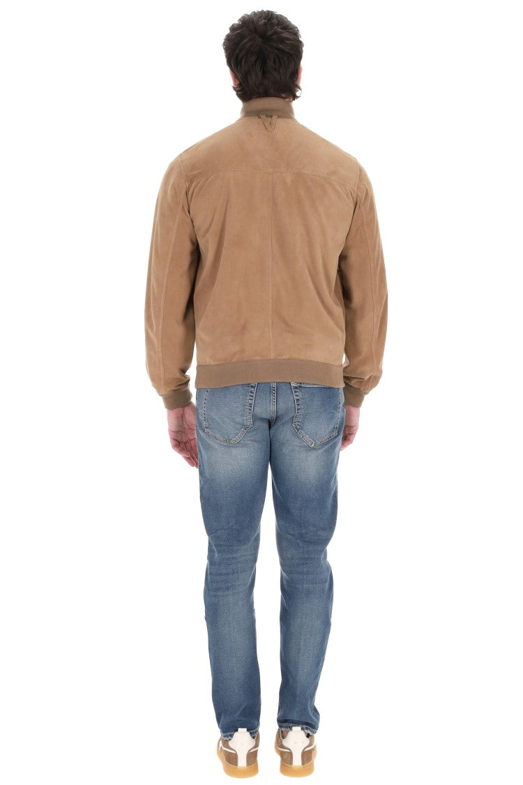 Valstar Classic Suede Jacket With Button-Up Front And Flap Pockets