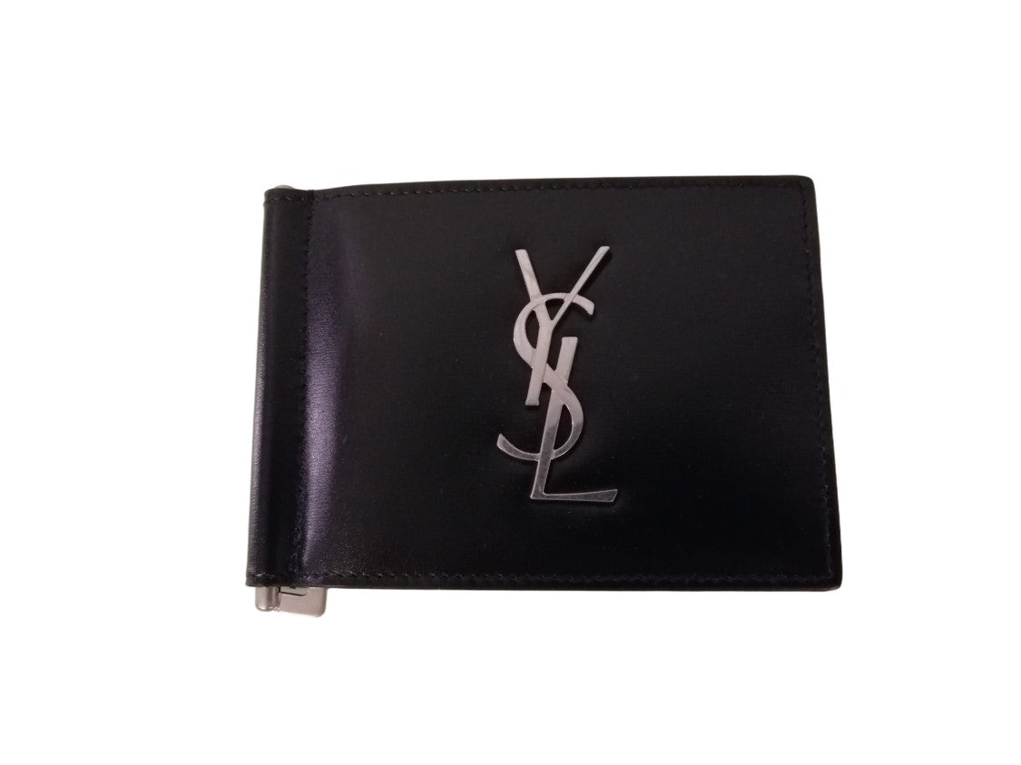 Saint Laurent Calfskin Wallet With Iconic Logo