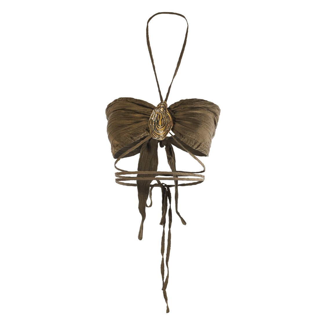 Hamoulet Green Bandeau Top