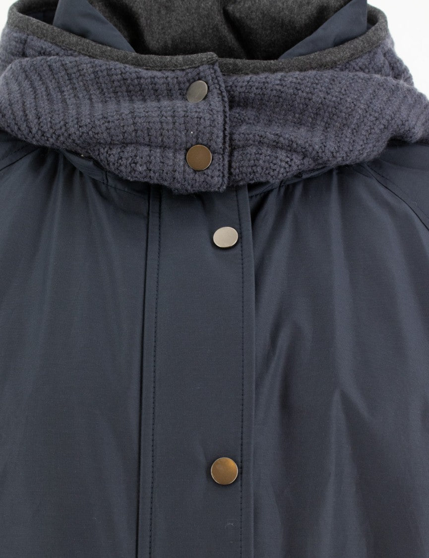 Brunello Cucinelli Water-Repellent Down Jacket With Removable Hood