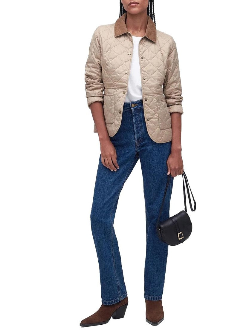 Barbour Deveron Quilt Jacket With Diamond Pattern