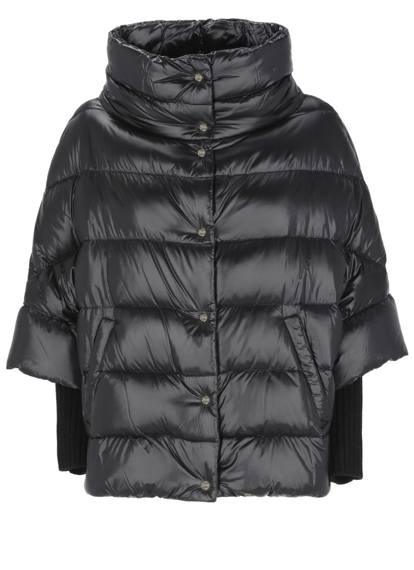 Herno Black Quilted Down Jacket
