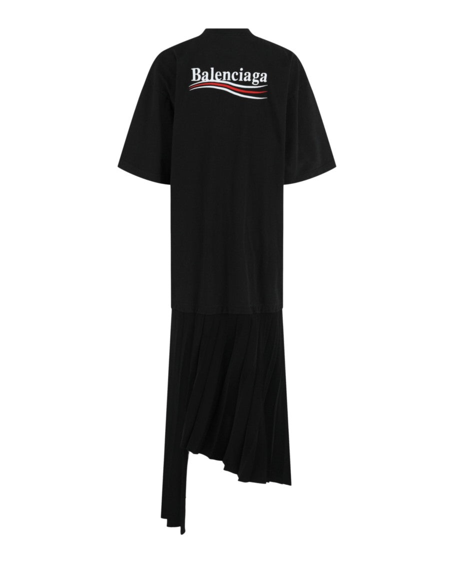 Balenciaga Political Campaign Pleated T-Shirt Dress