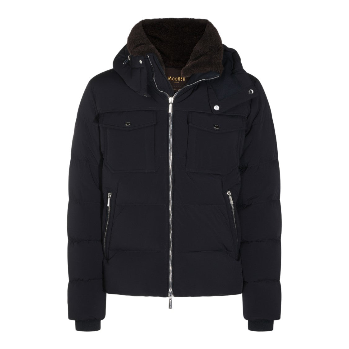Moorer Padded High Collar Down Jacket
