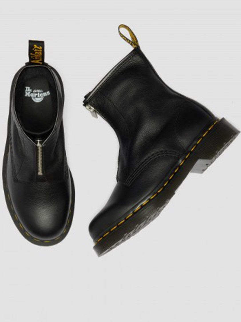 Dr. Martens 1460 Smooth Black Leather Zip Boots