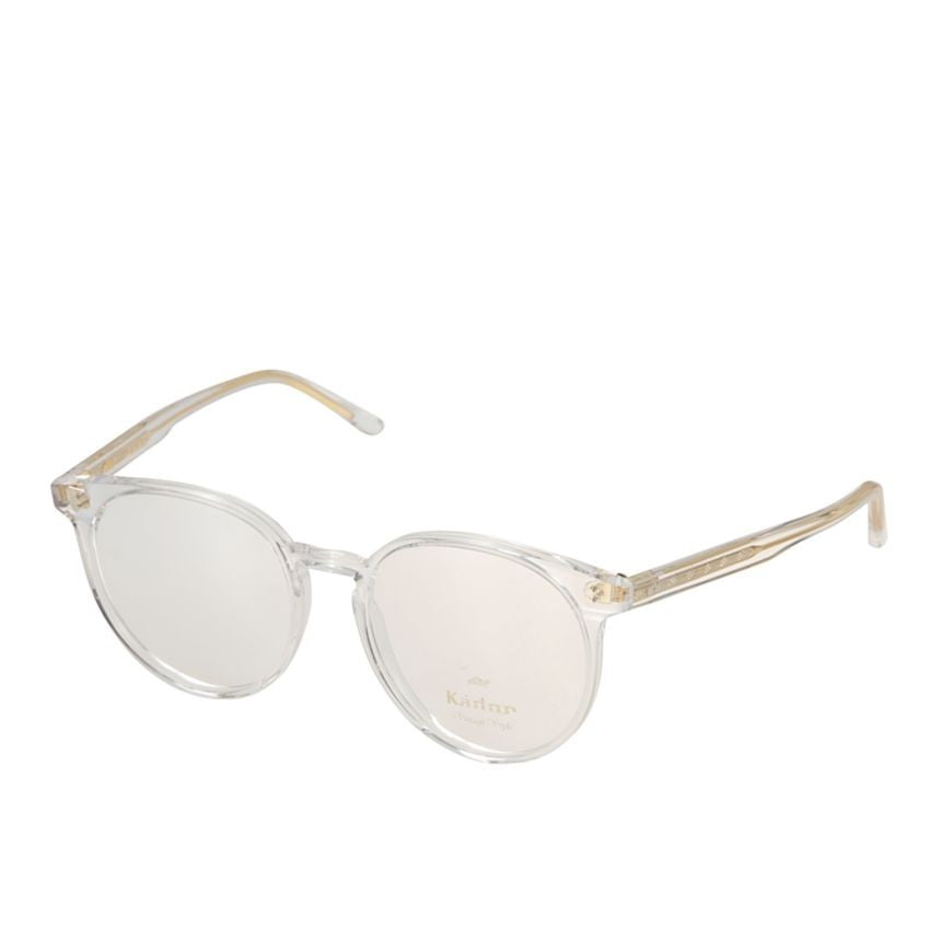 Kador Jane-53 Transparent Frame Eyeglasses With Golden Tint Temples