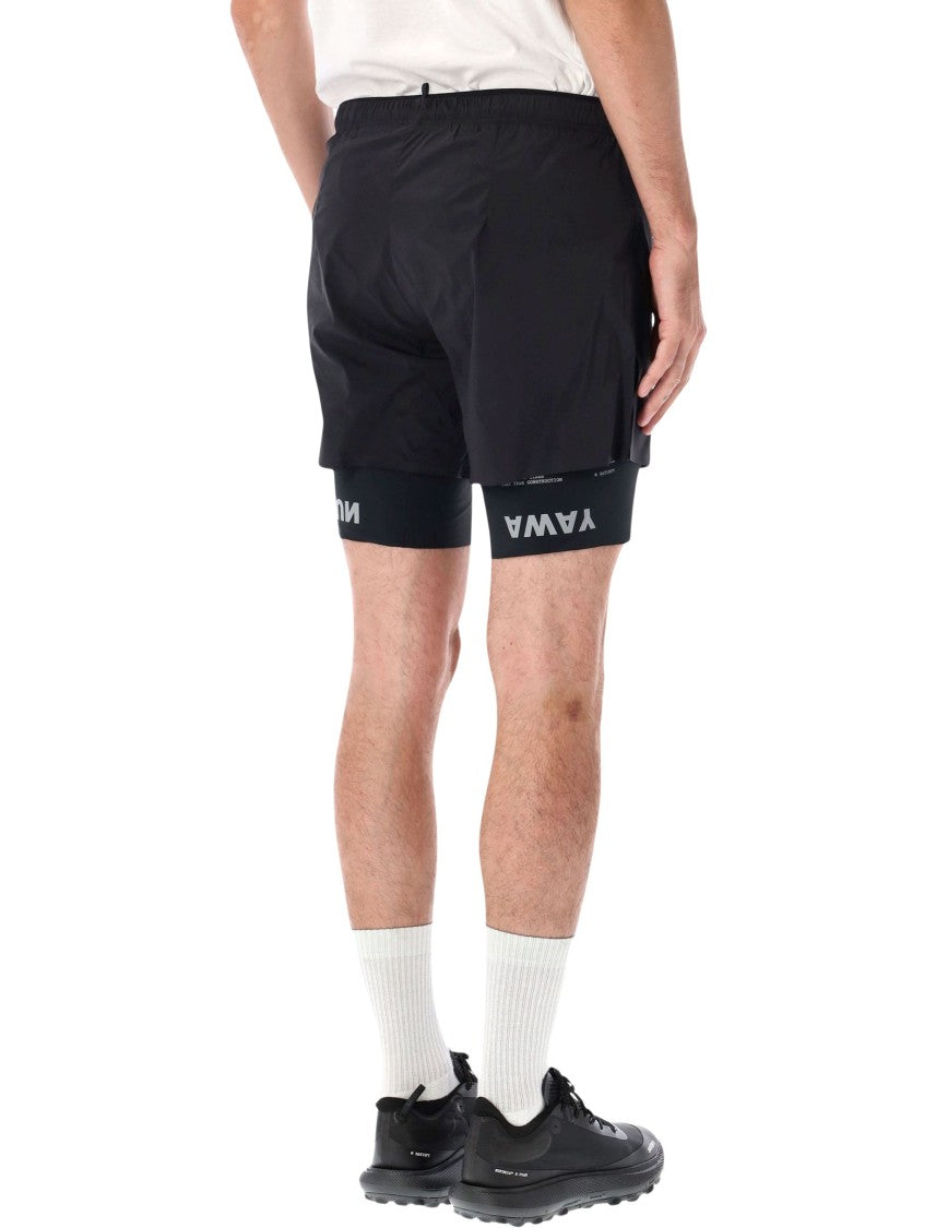 Satisfy Tech Silk 8 Coldblack Fabric Running Shorts